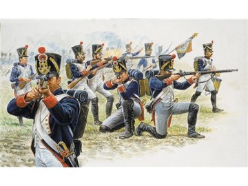 Italeri - figurky francouzská pěchota, napoleonské války, Model Kit figurky 6002, 1/72