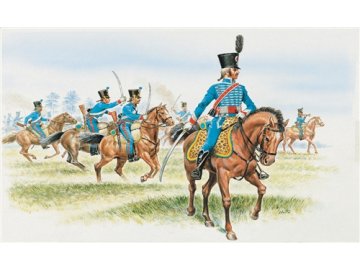 Italeri - figurky francouzští husaři, napoleonské války, Model Kit figurky 6008, 1/72