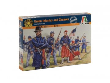 Italeri - figurky pěchota Unie a Zouave, americká občanská válka, Model Kit figurky 6012, 1/72