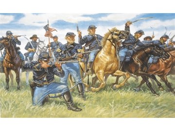 Italeri - UNION CAVALRY (AMERICAN CIVIL WAR), Model Kit figurky 6013, 1/72