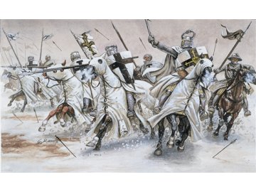 Italeri - TEUTONIC KNIGHTS (MEDIAVAL ERA), Model Kit figurky 6019, 1/72