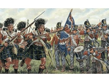 Italeri - figurky britská a skotská pěchota, Napoleonské války, Model Kit 6058, 1/72