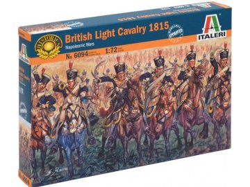 Italeri - figurky britské lehké kavalérie 1815, Napoleónské války, Model Kit figurky 6094, 1/72