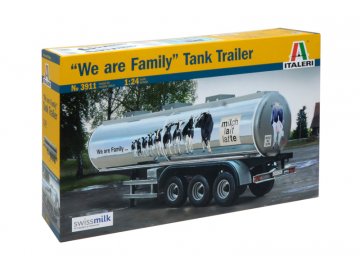 Italeri - návěs cisterna na mléko, "We are family", Model Kit 3911, 1/24