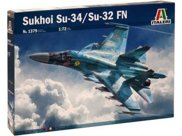 Italeri - Sukhoi Su-34 Fullback/Sukhoi Su-32 FN, Modell-Bausatz 1379, 1/72
