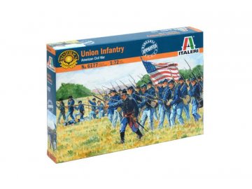 Italeri - UNION INFANTRY (AMERICAN CIVIL WAR),  Model Kit figurky 6177, 1/72