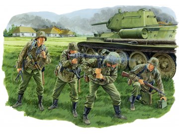 Dragon - figurky pancéřoví granátníci, 1. tanková divize SS „Leibstandarte SS Adolf Hitler“, Kursk 1943, Model Kit 6159, 1/35