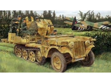 Dragon - Sd.Kfz.10/5 s protiletadlovým kanónem 2cm Flak 38, Model Kit 6676, 1/35