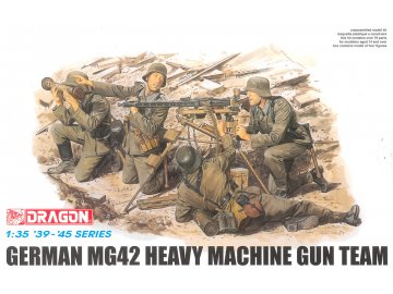 Dragon - figurky německé kulometné družstvo s MG42, Model Kit 6064, 1/35