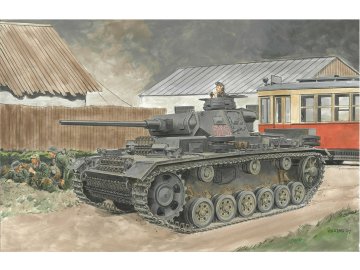 Dragon - tank Pz.Kpfw.III Ausf.J (2 v 1), Model Kit 6394, 1/35