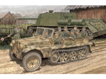 Dragon - polopásové vozidlo Sd.Kfz.10 Ausf.B, 1942, Model Kit 6731, 1/35