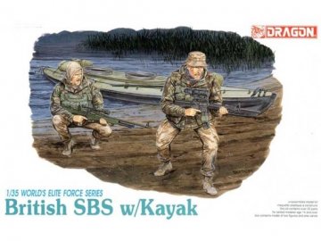 Dragon - British SBS Soldiers with Kayak, Model Kit 3023, 1/35