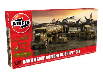 Airfix - set vozidel pro letadla USAAF 8TH Airforce Bomber, Classic Kit A06304, 1/72