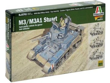 Italeri - M3 / M3A1 Stuart, Wargames 15761, 1/56