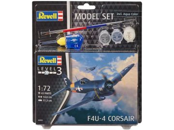 Revell - Chance Vought F4U-4 Corsair, Model Set 63955, 1/72