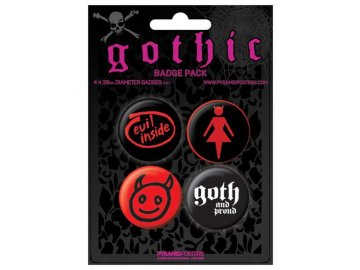 Placka set - Gothic - 4x38mm