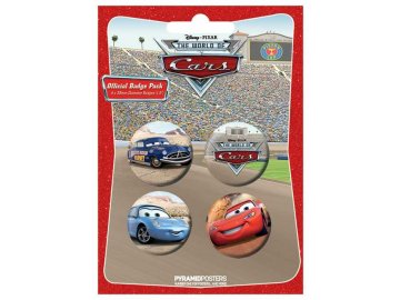 Placka set - Auta 1 - 4x38mm