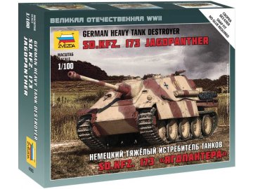 Zvezda - Sd.Kfz.173 Jagdpanther, Wehrmacht, Wargames (WWII) 6183, 1/100