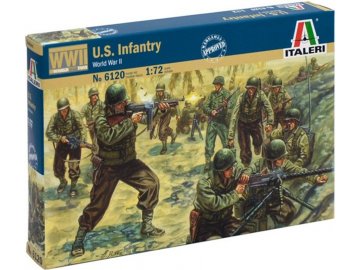 Italeri - figurky pěchota US Army, 2. světová válka, Model Kit figurky 6120, 1/72
