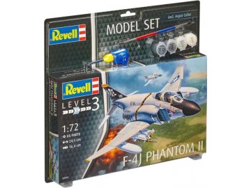 Revell - McDonnell Douglas F-4J Phantom II, ModellSet Flugzeug 63941, 1/72