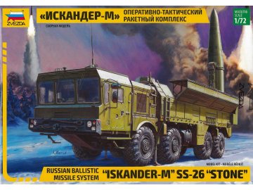 Zvezda - 9K720 Iskander-M / SS-26 Stone, operačně-taktický raketový systém, Model Kit military 5028, 1/72