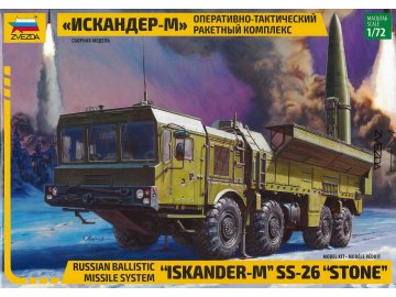 Zvezda - Operational Tactical Missile System 9K720 Iskander-M / SS-26 Stone, Model Kit military 5028, 1/72
