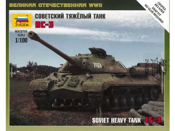 Zvezda - sovětský těžký tank IS-3, Wargames (WWII) tank 6194, 1/100
