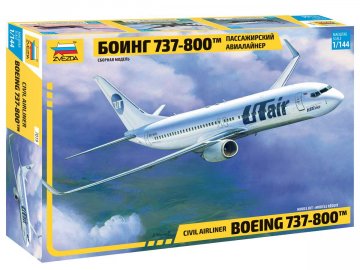 Zvezda - Boeing B737-800, UT Air, Model Kit aircraft 7019, 1/144