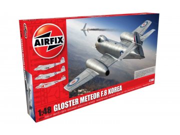Airfix - Gloster Meteor F8, RAF / RAAF, Koreakrieg, Classic Kit Flugzeug A09184, 1/48