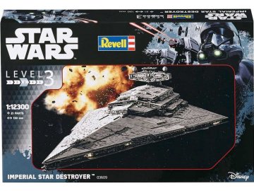 Revell - Star Wars - Imperialer Sternenzerstörer, Plastikmodellbausatz SW 03609, 1/12300