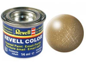 Revell - Barva emailová 14ml - č. 92 metalická mosazná (brass metallic), 32192