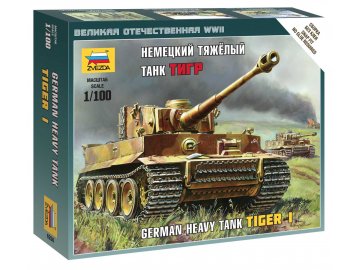 Zvezda - Pz.Kpfw.VI Tiger I, Wargames (WWII) 6256, 1/100