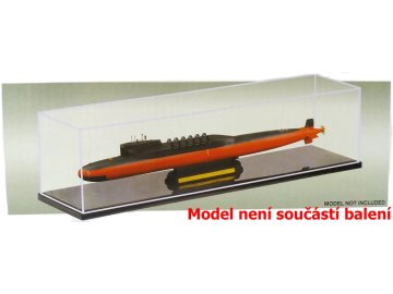 Trumpeter - transparent model box with base, 35,9 x 8,9 x 8,9 cm