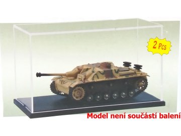Trumpeter - průhledná krabička na model s podstavcem, 11,1 x 6,1 x 6,3 cm, 2 kusy