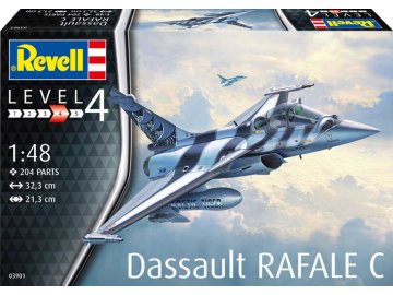 Revell - Dassault Rafale C, Plastic ModelKit letadlo 03901, 1/48