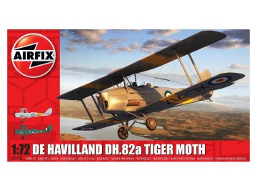 Airfix - De Havilland DH.82a Tiger Moth, Classic Kit Flugzeug A02106, 1/72