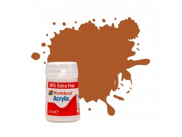Humbrol - Acrylfarbe 14ml + 30% extra gratis - Nr. 9 Tan Gloss plus, AB0009EP