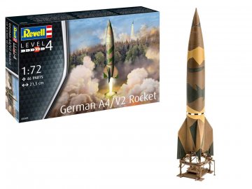 Revell - Rakete V2 - Vergeltungswaffe 2 - A4, Plastikmodellbausatz 03309, 1/72