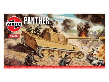 Airfix - Pz.Kpfw. V Panther, Classic Kit VINTAGE A01302V, 1/76