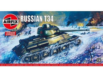 Airfix - T-34, sovětská armáda, Classic Kit VINTAGE A01316V, 1/76