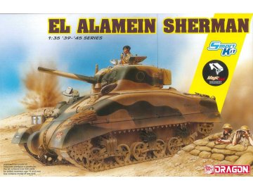 Dragon - M4 Sherman m/Magic Tracks, El Alamein, Modell-Bausatz 6617, 1/35