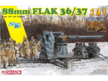 Dragon - 88mm FlaK 36/37 (2 v 1), Model Kit 6923, 1/35