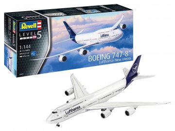 Revell - Boeing B747-8, dopravce Lufthansa, "New Livery", Plastic ModelKit 03891, 1/144