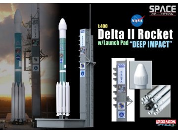 Dragon - Delta II rocket in launch position, 1/400