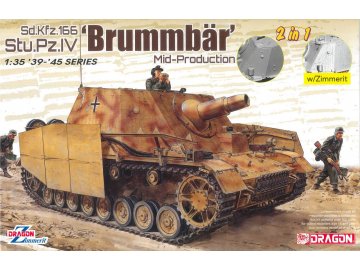 Dragon - Sd.Kfz.166 Sturmpanzer IV Brummbär (2 v 1), Model Kit 6892, 1/35