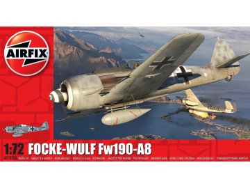 Airfix - Focke-Wulf Fw 190A-8, Luftwaffe, Classic Kit A01020A, 1/72