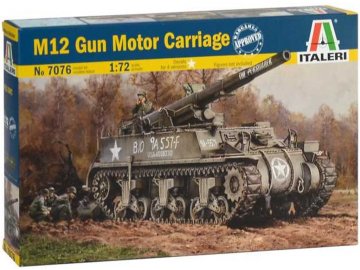 Italeri - M12 Gun Motor Carriage, Model Kit 7076, 1/72