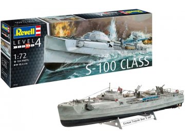 Revell - Schnellboot S-100, Kriegsmarine, Plastic ModelKit 05162, 1/72