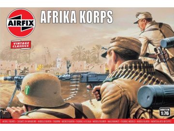 Airfix - Deutsche Soldaten, Deutsches Afrika Korps, Classic Kit VINTAGE A00711V, 1/76