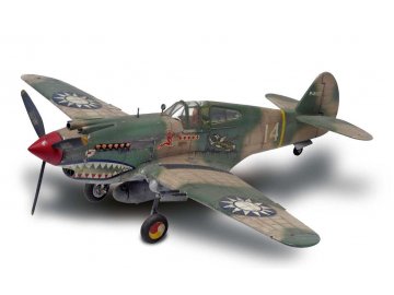 Revell -  Curtiss P-40B Warhawk, Tiger Shark, Plastic ModelKit MONOGRAM 5209, 1/48